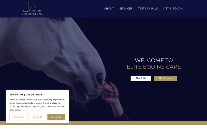 Screenshot von eliteequinecare.uk
