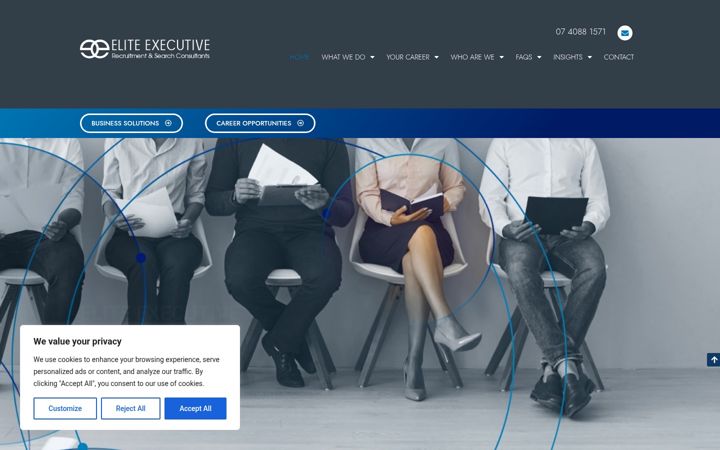 Screenshot ta' eliteexecutive.com.au