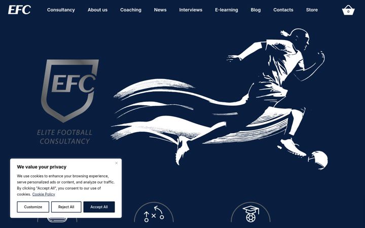 Snímek obrazovky elitefc.nl