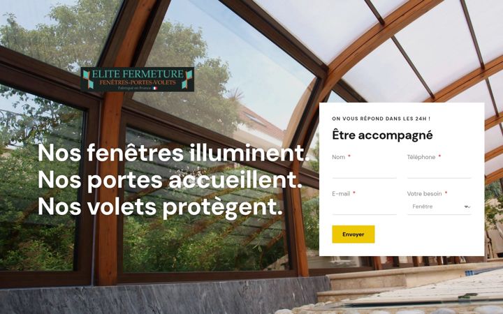 Screenshot von elitefermeture.fr