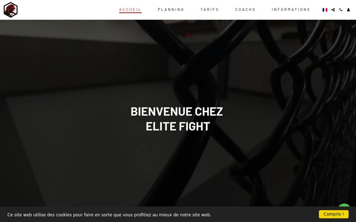 Screenshot von elitefightclub.fr