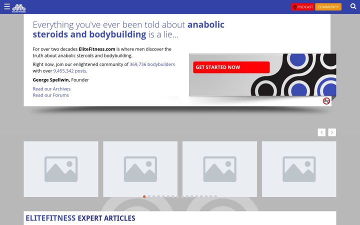 Screenshot of elitefitness.com