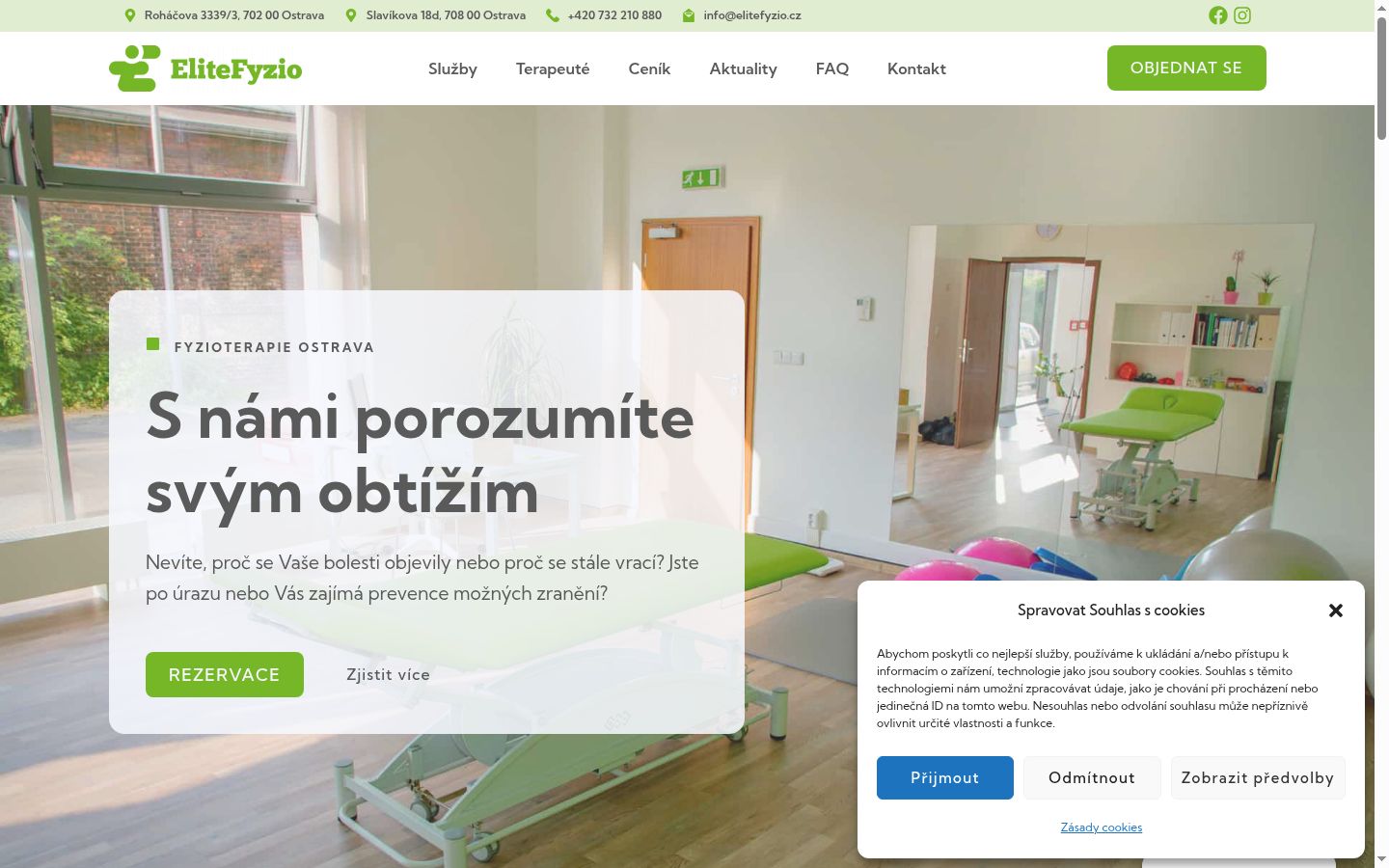 Snímek obrazovky baneru souhlasu zobrazeného před jakoukoli interakcí