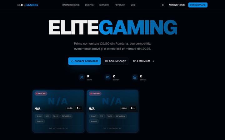 Captură de ecran a elitegaming.ro