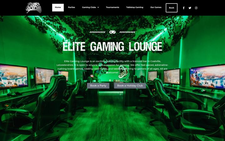 Screenshot von elitegaminglounge.co.uk