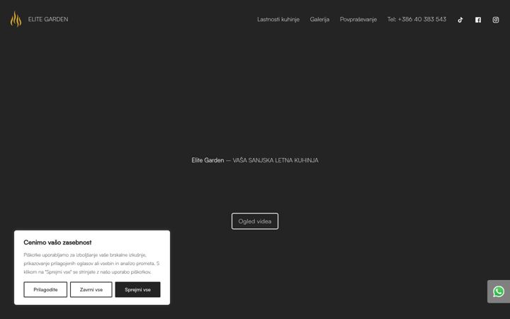 Screenshot van elitegarden.eu