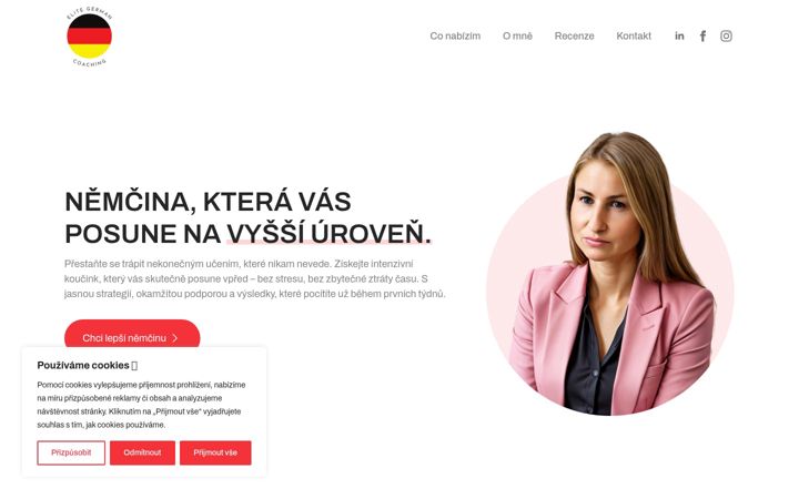 Screenshot of elitegermancoaching.com