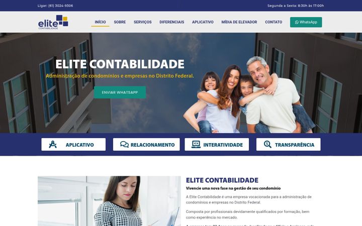 Screenshot of elitegestao.com
