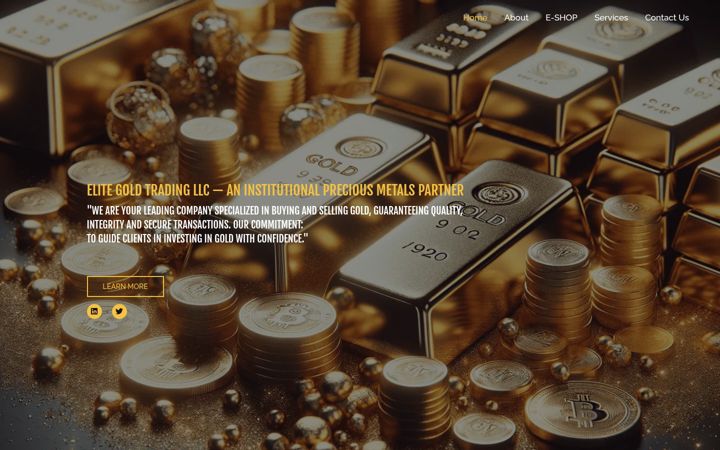 Skjámynd af elitegoldtrading.org