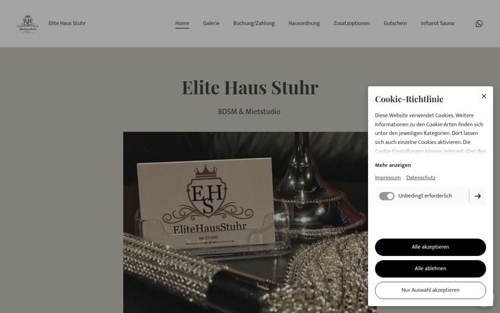 Screenshot van elitehaus.eu