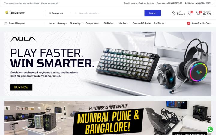 Screenshot of elitehubs.com