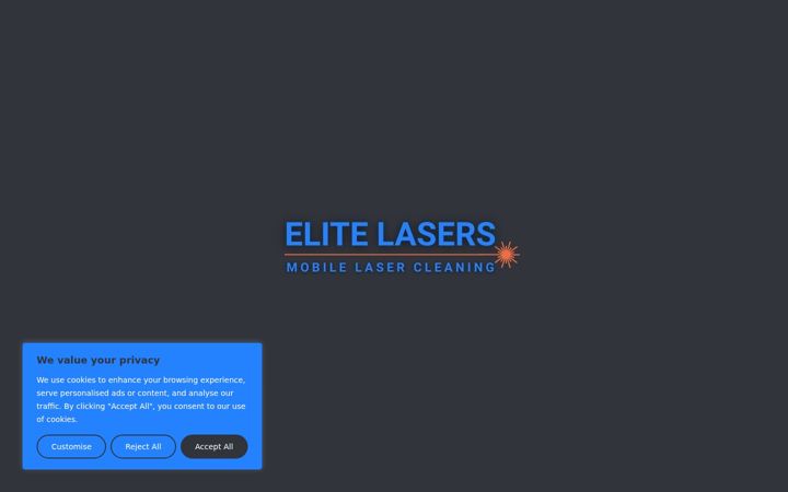Screenshot of elitelasers.co.uk
