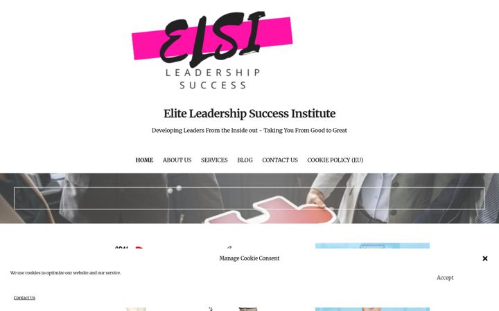 Screenshot of eliteleadershipsuccessinstitute.com