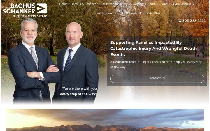 Screenshot von elitelitigationgroup.com