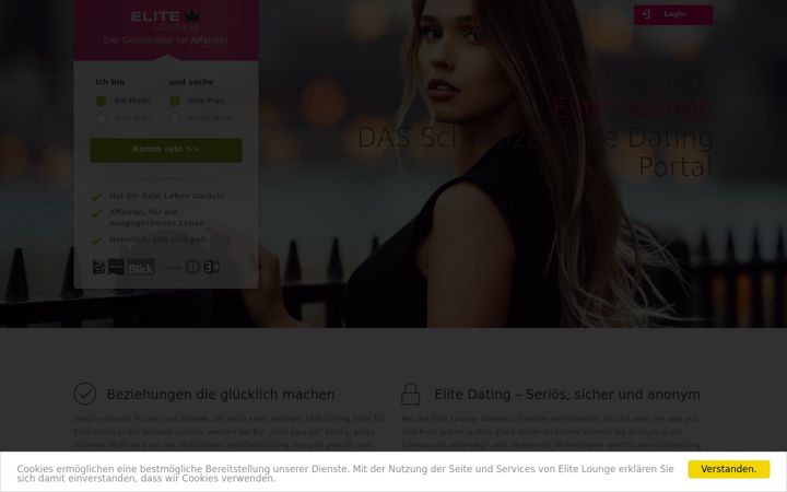 Skjermbilde av elitelounge.ch