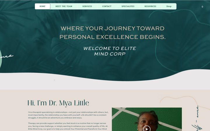 Screenshot of elitemindcorp.com
