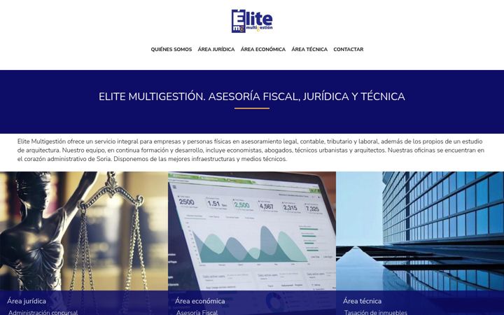 Screenshot of elitemultigestion.com