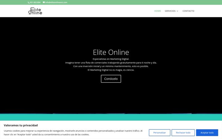 Screenshot of eliteonlineent.com