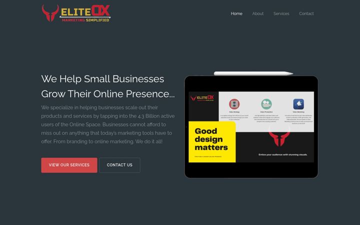 Screenshot of eliteox.com
