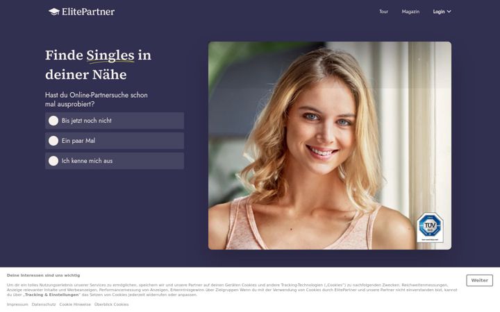 Skjermbilde av elitepartner.ch