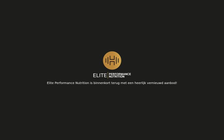 Snímek obrazovky eliteperformancenutrition.nl