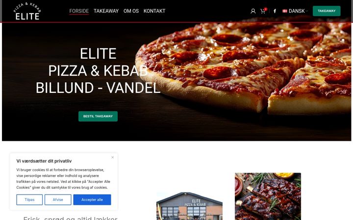 Snímek obrazovky elitepizzakebab.dk