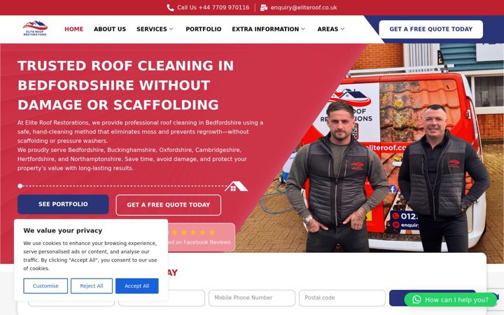 Screenshot of eliteroof.co.uk