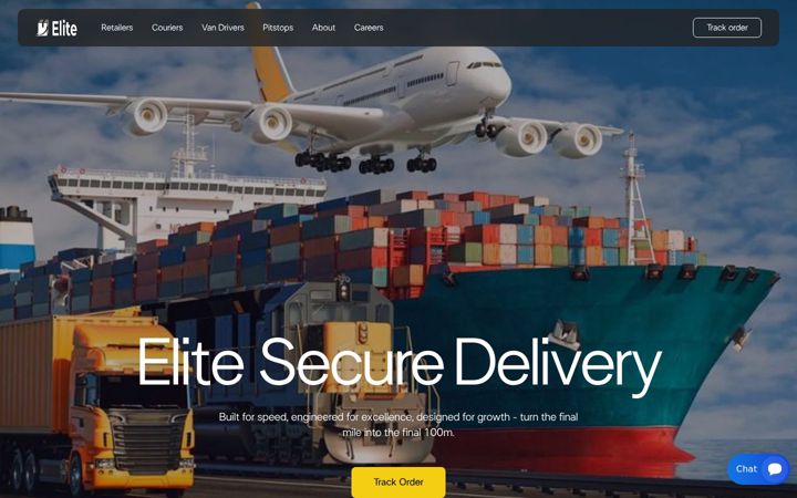 Screenshot of elitesecuredelivery.com