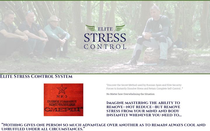 Screenshot of elitestresscontrol.com