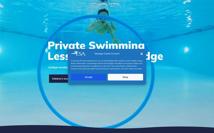 Screenshot of eliteswimmingacademy.co.uk
