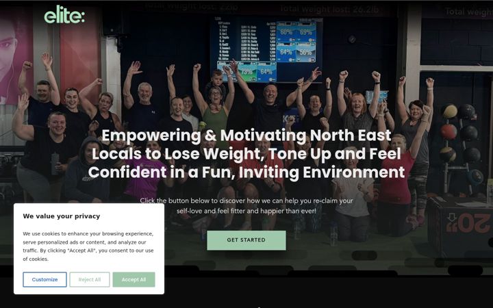 Screenshot of elitetogether.co.uk