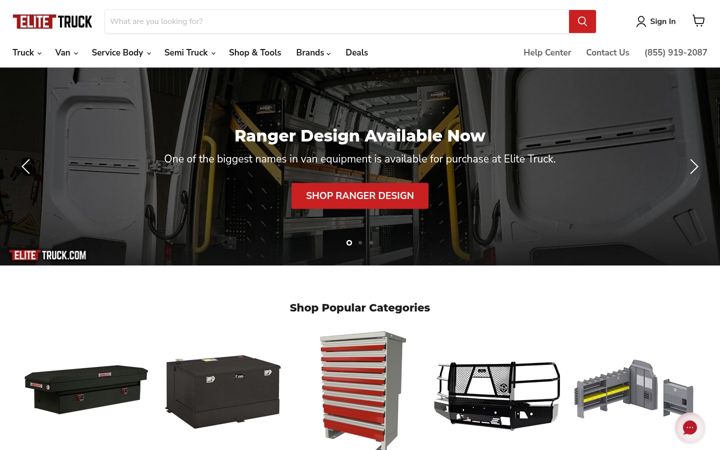 Screenshot of elitetruck.com