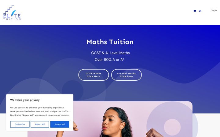 Screenshot of elitetuition.com