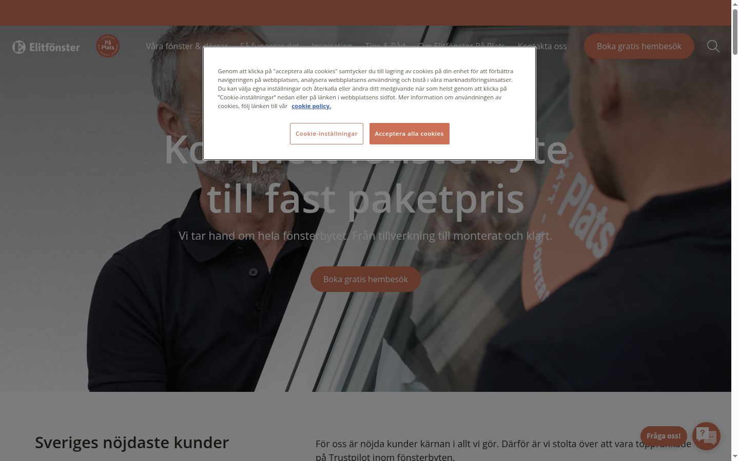 Screenshot des Einwilligungsbanners vor jeglicher Interaktion