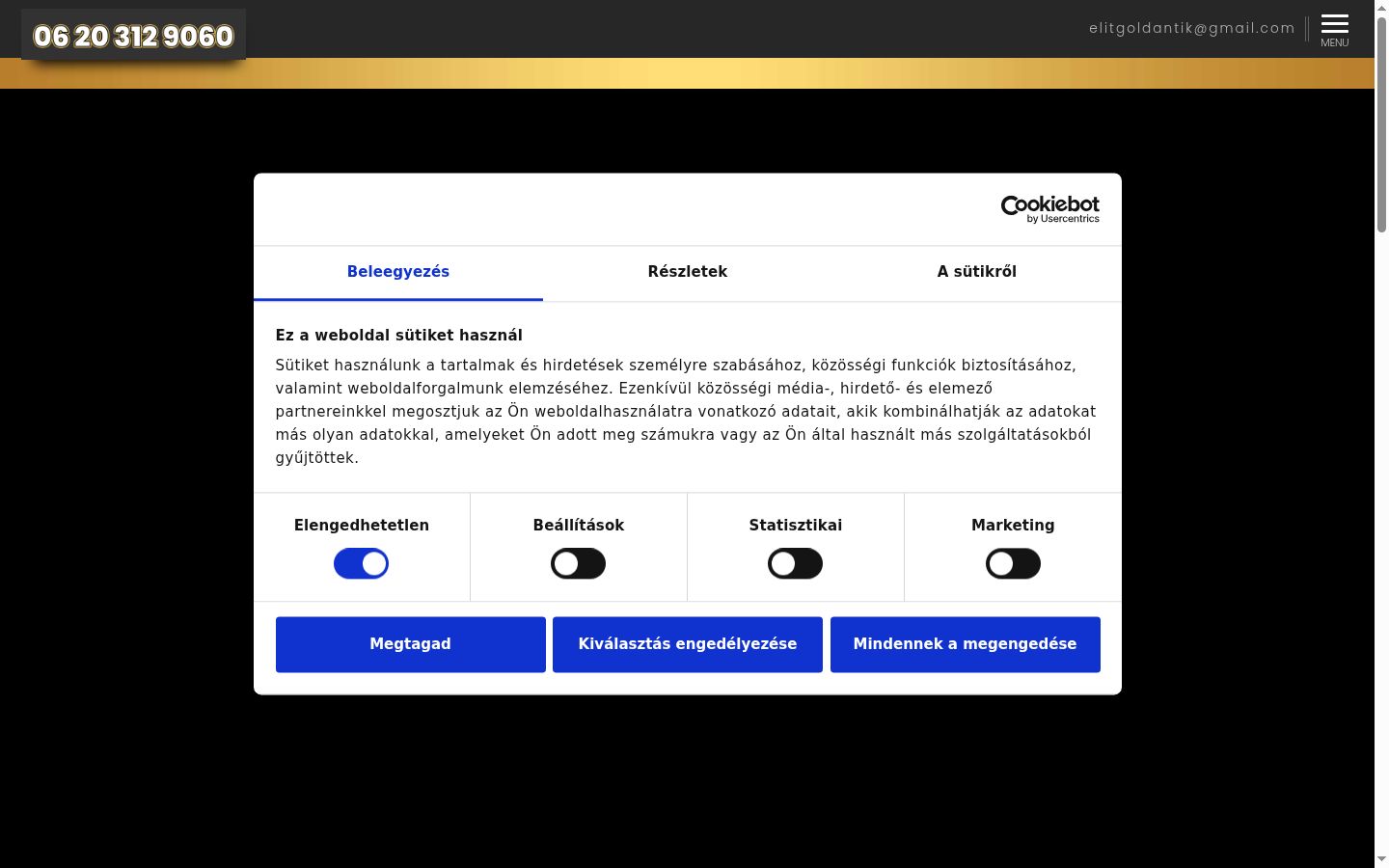 Captură de ecran a bannerului de consimțământ afișat înainte de orice interacțiune