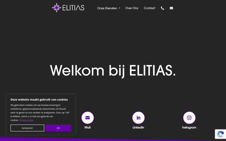 Snímek obrazovky elitias.nl