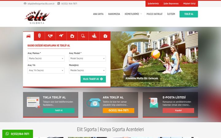 Screenshot of elitsigortacilik.com.tr