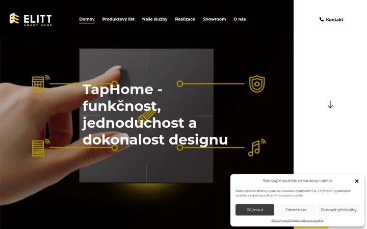Screenshot von elittsmarthome.cz