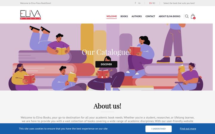 Screenshot of elivabooks.com