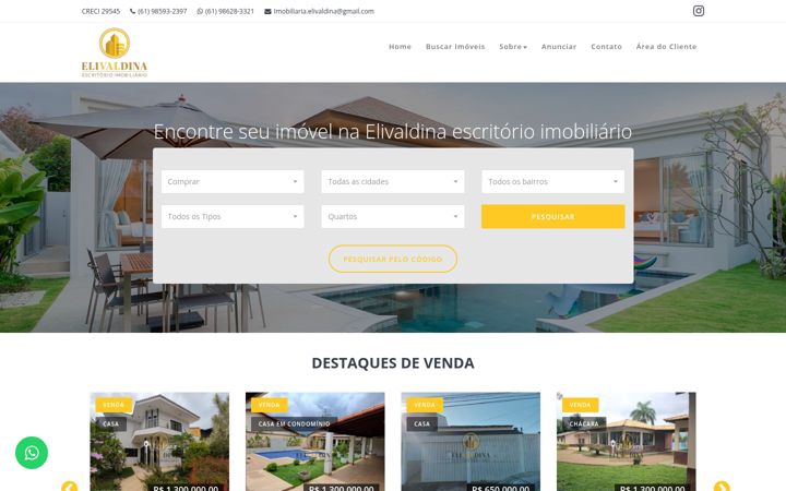Екранна снимка на elivaldinaimobiliaria.com.br