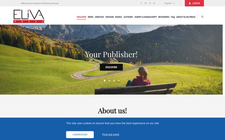 Screenshot of elivapress.com