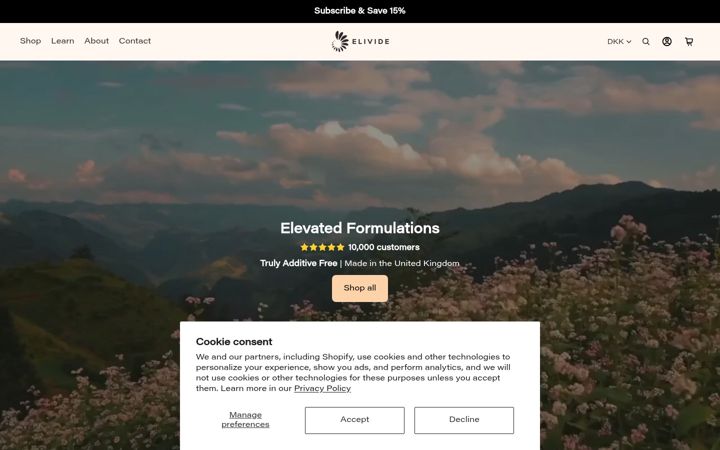 Screenshot of elivide.com