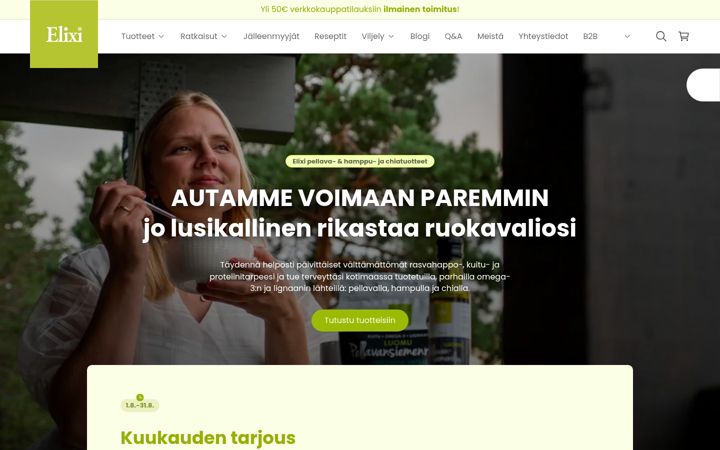 Screenshot of elixi.fi