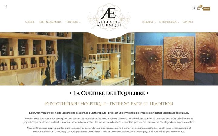 Screenshot ta' elixir-alchimique.fr