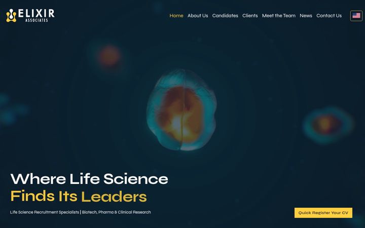 Screenshot of elixir-associates.com