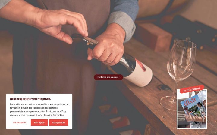 Screenshot ta' elixir-vins.fr