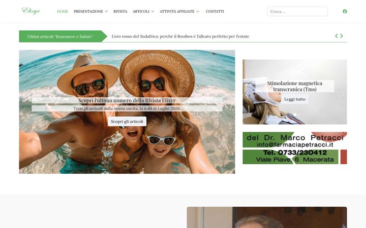 Screenshot of elixyr.it