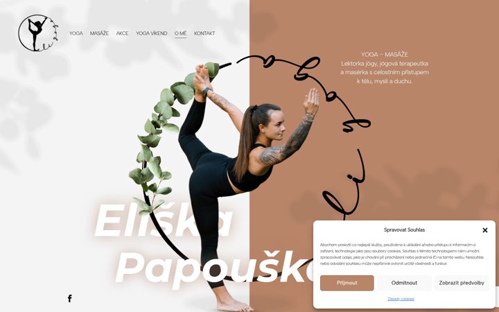 Screenshot von eliyoga.cz