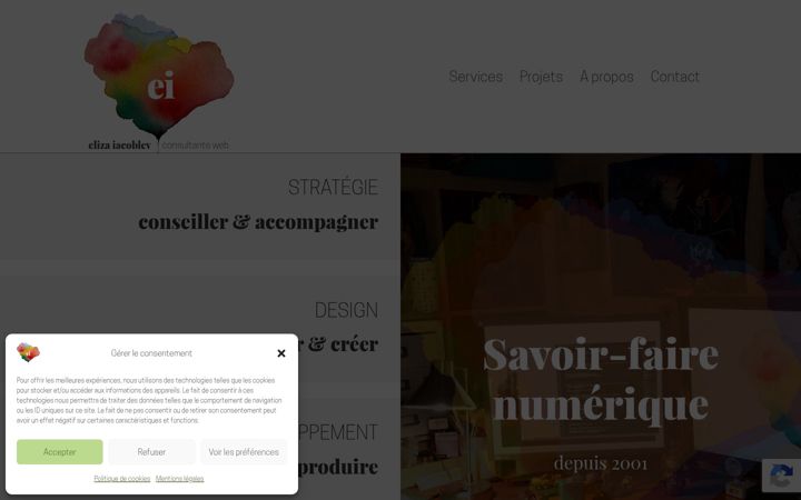 Screenshot of eliza-iacoblev.com