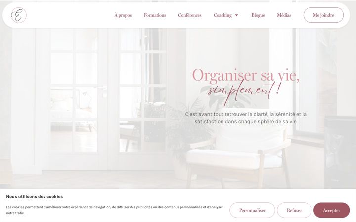 Screenshot of elizabethalescio.com